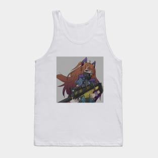 Anime gilr with gun Tank Top